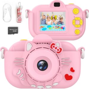 Kids Camera for Girls Ages 3-12, 32MP HD Digital Camera for Kids…