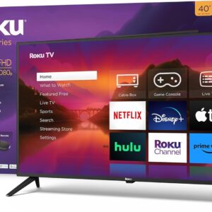 Roku 40″ Select Series 1080p Full HD Smart RokuTV with Voice Remote…