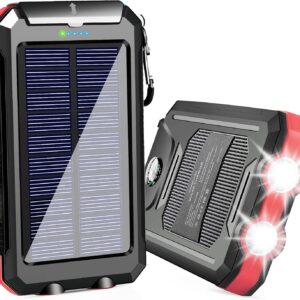 Suscell Solar Charger 20000mAh Portable Solar Power Bank Wat…
