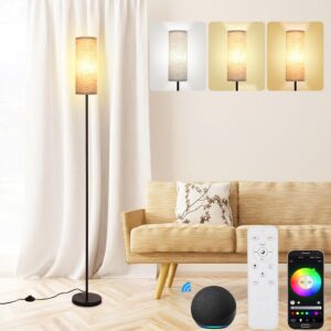 Neoglint RGB Smart Floor Lamp for Living Room Compatible with Alexa and Google Home…
