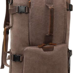 G-FAVOR 40L travel backpack, vintage transformable canvas backpack…