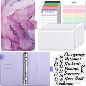 SKYDUE Budget Binder, Money Saving Binder with Zipper Envelope…