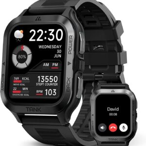 AMAZTIM Smart Watch, 60-Day Extra-Long Battery Life, 50M Waterproof…