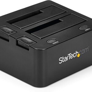 StarTech.com Dual Bay USB 3.0 to SATA Hard Drive Docking Station