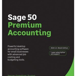 SAGE 50 PREMIUM ACCOUNTING 2024 1-YEAR SUBSCRIPTION FOR 1 US USER