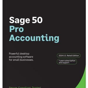 SAGE 50 PRO ACCOUNTING 2024 1-YEAR SUBSCRIPTION FOR 1 US USER