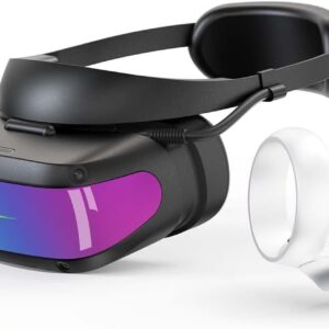 DPVR E4 VR Headset, PCVR Headset with Controller, VR Headset for iPhone, Android, iPad, Samsung, HTC, LG, HTC, Sony, etc.