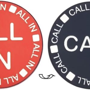 Cyber-Deals 2-Sided All in/Call Texas Hold'em Poker Double S…