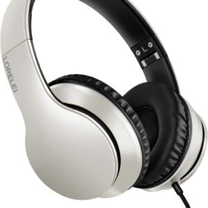 LORELEI X6 Over-Ear Headphones with Microphone, Lightweight…