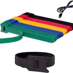 6 Inch Reusable Cable Ties for Cable Management, 100 Pack…