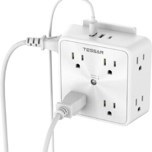 Surge Protector, 8 Outlet Extender, TESSAN Multi Power Outlet Splitter…