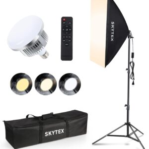 Skytex Softbox Lighting Kit (1 Pack), Continuous Photography Light…