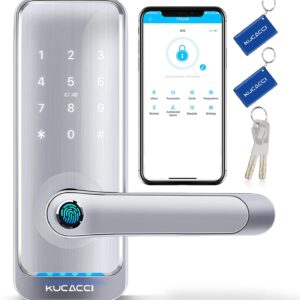 Smart Door Lock with Keypad and Handle – Kucacci Keyless Door Lock…