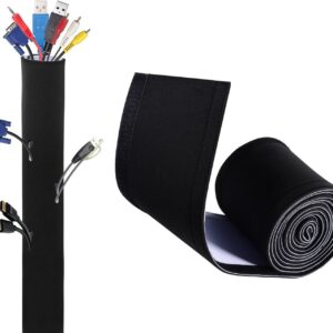 AGPTEK Cable Management Sleeve, 118″ SUPER LONG, Adjustable Neoprene…