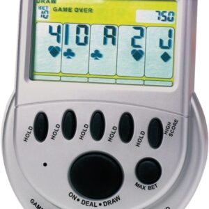 Big screen electronic poker game