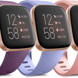 3 PACK Soft Silicone Straps for Fitbit Versa 2 / Fitbit Versa…