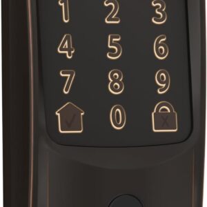 Schlage Encode Wi-Fi Smart Deadbolt with Camelot Trim in Ages 3+