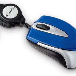Verbatim Mini USB-C Optical Travel Mouse, Blue (70237)