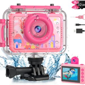 PROGRACE Waterproof Digital Camera for Kids – 2024 Upgrade…