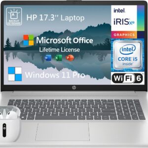HP Newest 17 inch Laptop, 17.3″ FHD IPS Display, 16GB RAM, 1TB HDD,…