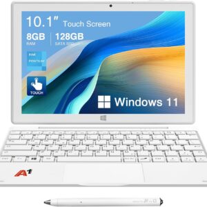 2 in 1 Detachable Touch Screen Laptop, 8GB DDR4 RAM/128GB SSD…