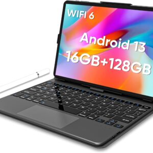 Android 13 Tablet, 10 Inch 2 in 1 Tablet PC, 16GB+128GB Large Storage…