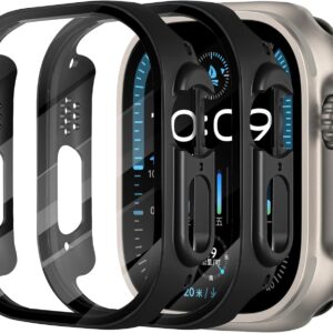 surundo 2 Pack Screen Protector Case – Compatible with Apple…