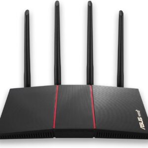 ASUS RT-AX55 AX1800 Dual Band Gigabit WiFi 6 Router, 802.11a/b/g/n/ac…
