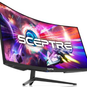 Sceptre 34-inch 3440 x 1440 R1 Curved WQHD Ultrawide Monitor…