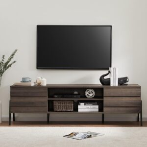 WAMPAT Mid-Century Modern TV Stand for TVs up to 75 inches Fla…