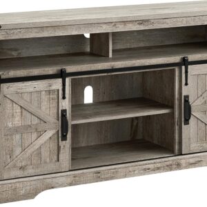 OKD Farmhouse Style TV Stand for TVs Over 65 Inches, 33″ Tall TV Cabinet…