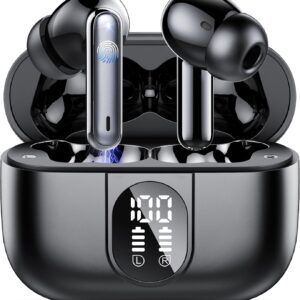 Wireless Headphones, 2023 Bluetooth 5.3 Earphones HiFi Stereo,…