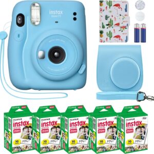 Fujifilm Instax Mini 11 Instant Camera Sky Blue + Personalized Case…