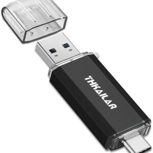 THKAILAR USB C Flash Drive 128GB, USB 3.1 OTG Flash Drive, Dual…