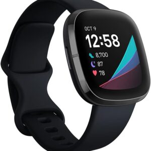 Fitbit Sense advanced smartwatch with tools for heart health…