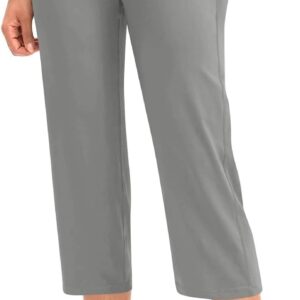 Women's Wide Leg Yoga Pants Capri Leggings Plus Size High Waisted…