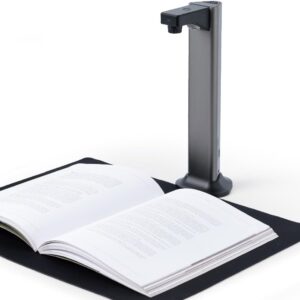 Document Scanner Camera – 13MP Book Scanner with Auto Flattening A3 C…