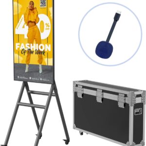 43 inch Mobile Digital Signage Kiosk with Carrying Case,…