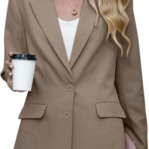 Womens Bussiness Casual Blazers Open Front Long Sleeve Work …