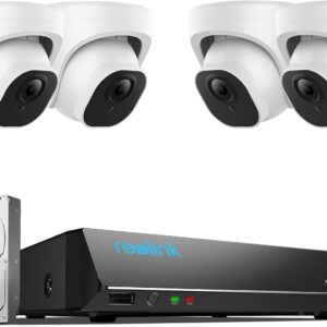 REOLINK Smart 5MP 8CH Home Security Camera System, 4pcs Wire…