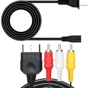 FIOTOK Audio Video AV RCA Cable & AC Power Supply Adapter…