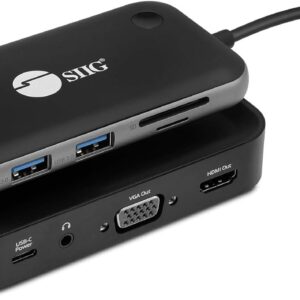 SIIG Wireless Video Extender with USB-C Hub, 2X USB 3.0, 5Gbp…