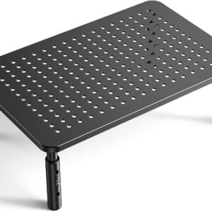 LORYERGO Monitor Stand, 3 Height Adjustable Monitor Riser, L…