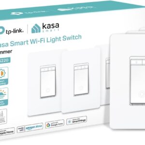 Kasa Apple HomeKit KS220P3 Smart Dimmer Switch, Single Pole, 1-Way,…