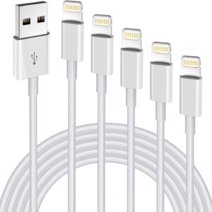 Fast charging iPhone charger[Apple MFi Certified] Pack of 5 3/3/…