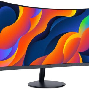 KOORUI 24 Inch Curved Computer Monitor – Full HD 1080P 60Hz G…