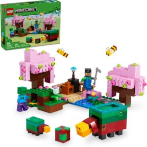 LEGO Minecraft The Cherry Blossom Garden Video Game Toy for Kids