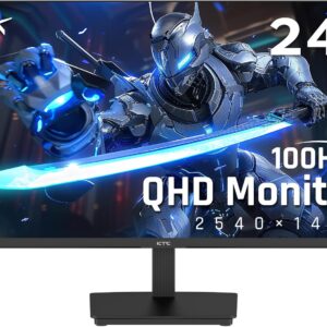 KTC 24 Inch QHD 2560×1440 IPS Computer Monitor, 100Hz Zero-F…