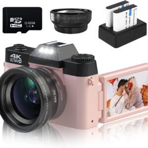 VETEK Digital Cameras for Photography, 48MP 4K Vlogging Camera…
