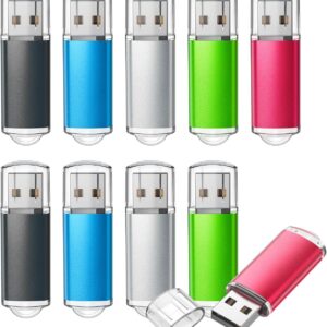 TOPESEL 10 Pack 32GB USB Flash Drive 2.0 Flash Drive Memory Stick…